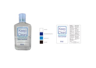 Keep Clean Advanced Hand Sanitizer 8oz (8oz Label)